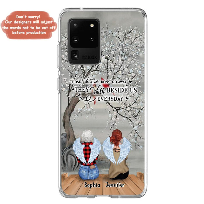 Custom Personalized Memorial Family Member Loss Phone Case - Up to 5 People - Memorial Gift Idea - Those We Love Don't Go Away - Case For iPhone And Samsung