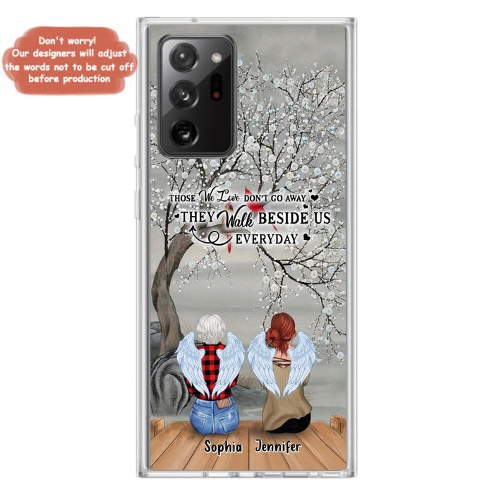 Custom Personalized Memorial Family Member Loss Phone Case - Up to 5 People - Memorial Gift Idea - Those We Love Don't Go Away - Case For iPhone And Samsung