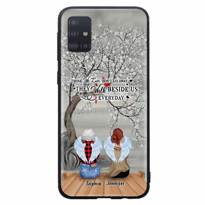 Custom Personalized Memorial Family Member Loss Phone Case - Up to 5 People - Memorial Gift Idea - Those We Love Don't Go Away - Case For iPhone And Samsung