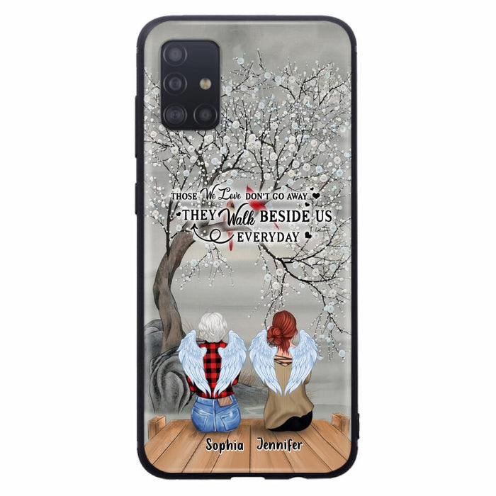 Custom Personalized Memorial Family Member Loss Phone Case - Up to 5 People - Memorial Gift Idea - Those We Love Don't Go Away - Case For iPhone And Samsung