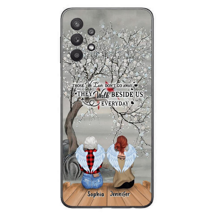 Custom Personalized Memorial Family Member Loss Phone Case - Up to 5 People - Memorial Gift Idea - Those We Love Don't Go Away - Case For iPhone And Samsung