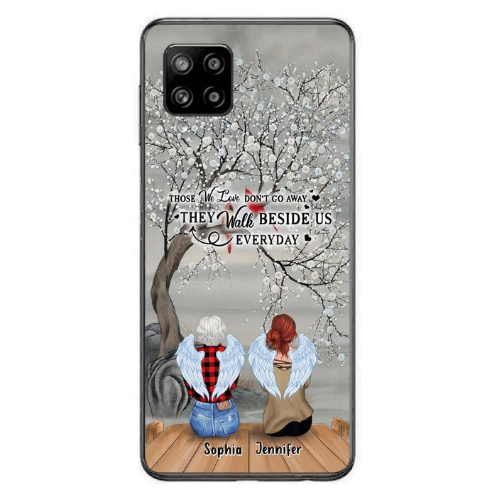 Custom Personalized Memorial Family Member Loss Phone Case - Up to 5 People - Memorial Gift Idea - Those We Love Don't Go Away - Case For iPhone And Samsung