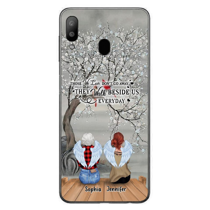 Custom Personalized Memorial Family Member Loss Phone Case - Up to 5 People - Memorial Gift Idea - Those We Love Don't Go Away - Case For iPhone And Samsung