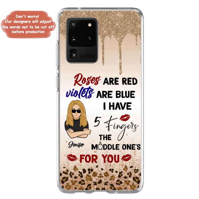 Custom Personalized iPhone and Samsung Case - Gift For Birthday/ Friends - Rose Are Red, Violets Are Blue