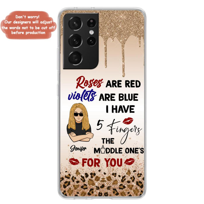 Custom Personalized iPhone and Samsung Case - Gift For Birthday/ Friends - Rose Are Red, Violets Are Blue