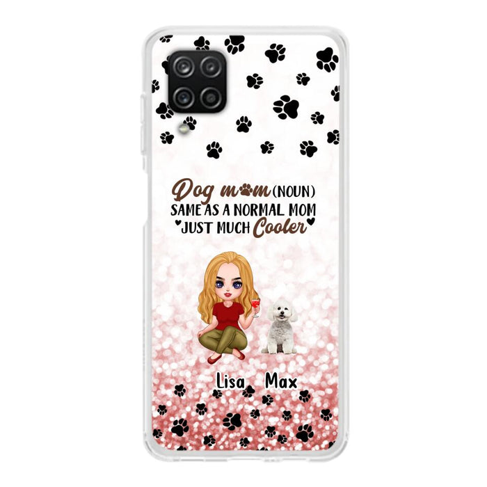 Custom Personalized Dog Mom Phone Case - Upto 6 Dogs - Best Gift For Dog Lover - Crazy Dog Mom - Case For iPhone/Samsung