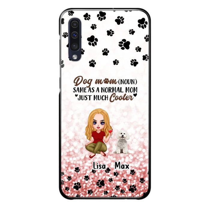 Custom Personalized Dog Mom Phone Case - Upto 6 Dogs - Best Gift For Dog Lover - Crazy Dog Mom - Case For iPhone/Samsung