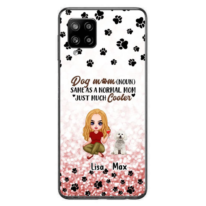 Custom Personalized Dog Mom Phone Case - Upto 6 Dogs - Best Gift For Dog Lover - Crazy Dog Mom - Case For iPhone/Samsung