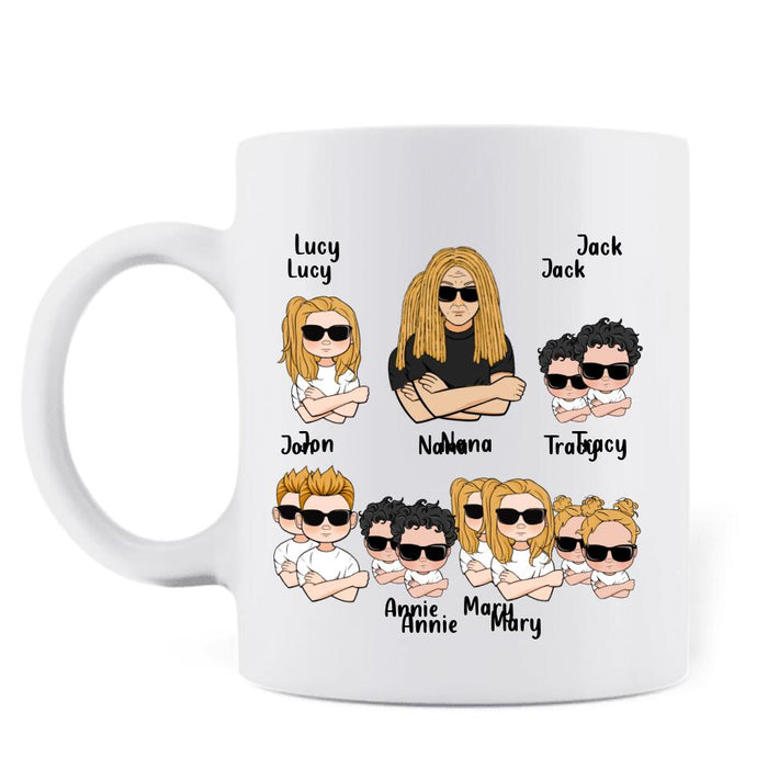 Custom Personalized Kids & Grandma Coffee Mug - Gift For Grandma - Better Than Having You As Mom