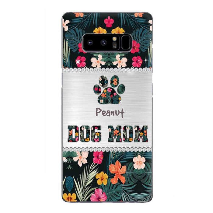 Personalized Custom Phone Case Dog Mom Met Pattern - Gifts Idea For Dog Lover - Dog Mom - Case For Iphone & Samsung