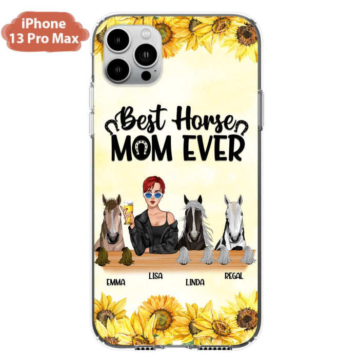 Custom Personalized Horse Mom Phone Case, Gift for Horse Lovers - Life Is Better With Horses