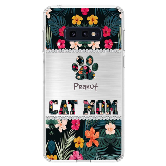 Personalized Custom Phone Case Cat Mom Met Pattern - Gifts Idea For Cat Lover - Cat Mom - Case For Iphone & Samsung