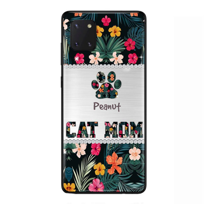 Personalized Custom Phone Case Cat Mom Met Pattern - Gifts Idea For Cat Lover - Cat Mom - Case For Iphone & Samsung