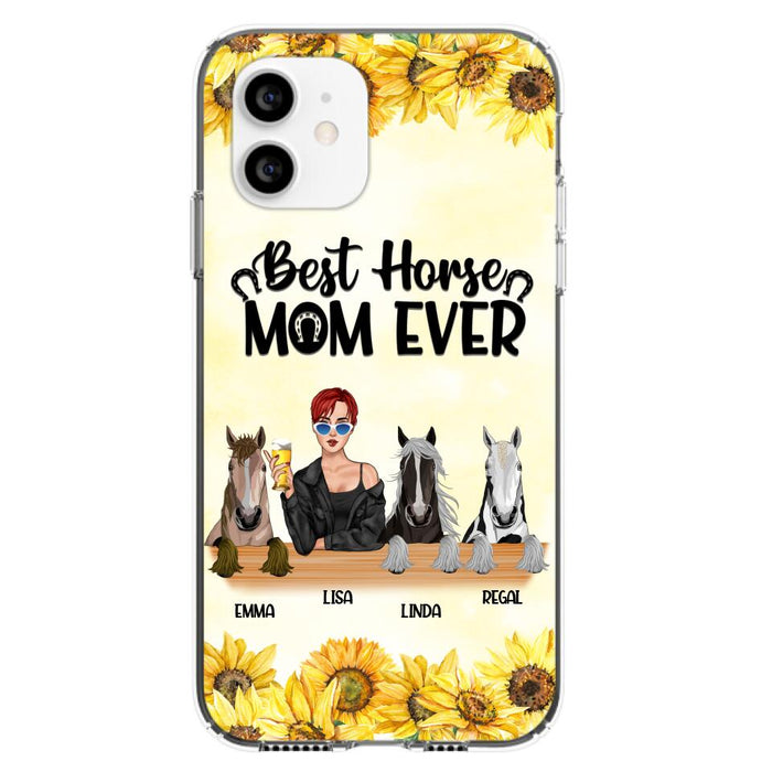 Custom Personalized Horse Mom Phone Case, Gift for Horse Lovers - Life Is Better With Horses