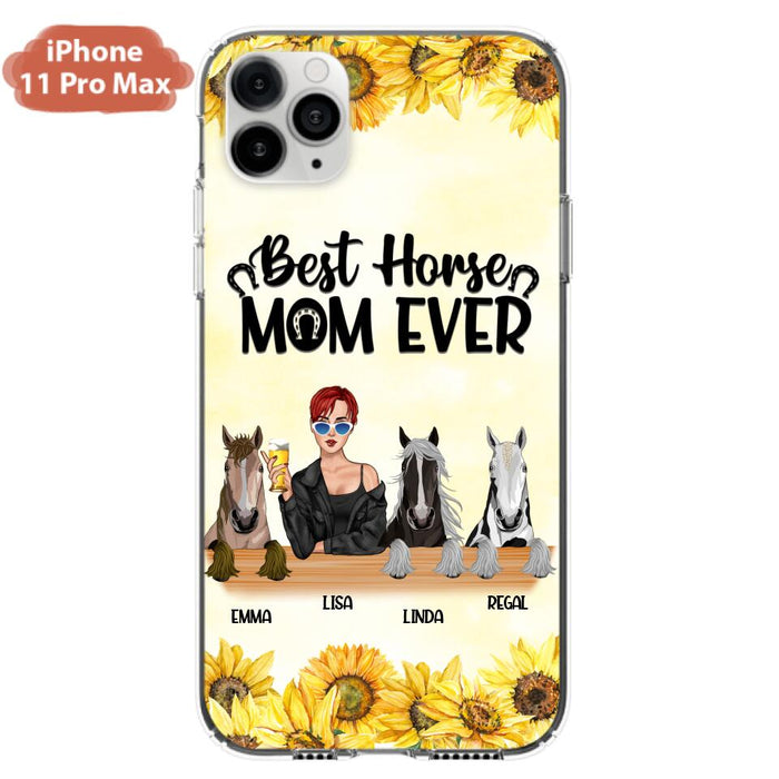 Custom Personalized Horse Mom Phone Case, Gift for Horse Lovers - Life Is Better With Horses