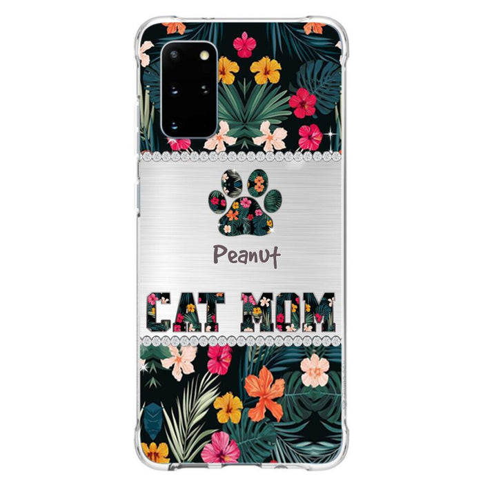 Personalized Custom Phone Case Cat Mom Met Pattern - Gifts Idea For Cat Lover - Cat Mom - Case For Iphone & Samsung