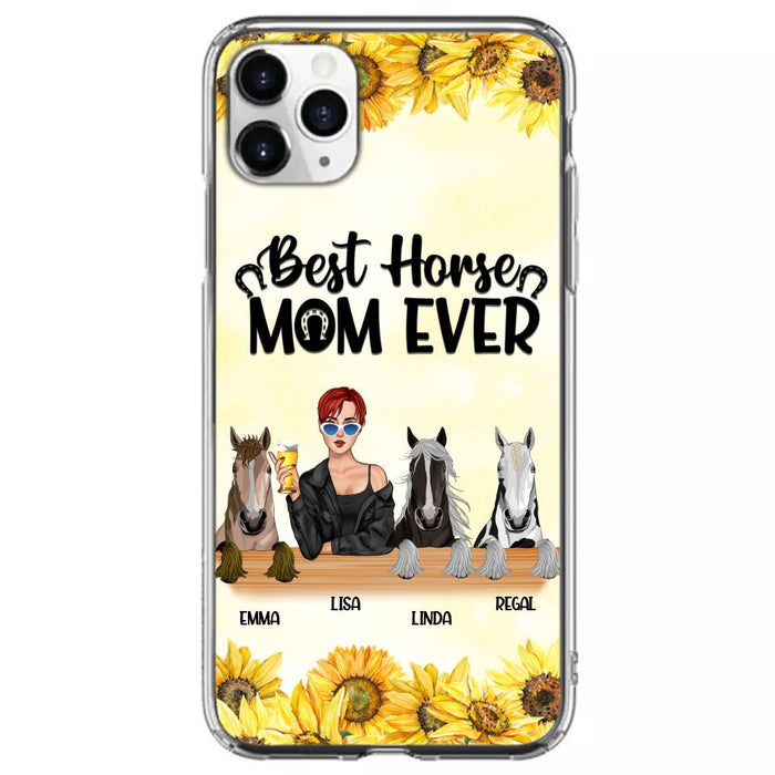 Custom Personalized Horse Mom Phone Case, Gift for Horse Lovers - Life Is Better With Horses