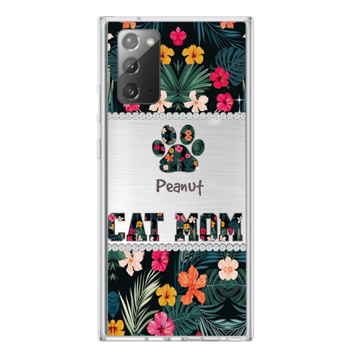 Personalized Custom Phone Case Cat Mom Met Pattern - Gifts Idea For Cat Lover - Cat Mom - Case For Iphone & Samsung