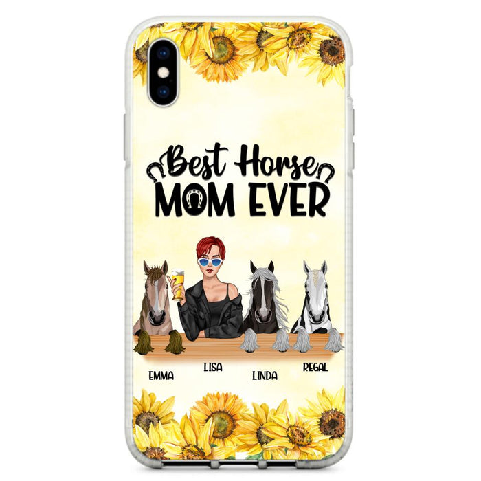 Custom Personalized Horse Mom Phone Case, Gift for Horse Lovers - Life Is Better With Horses