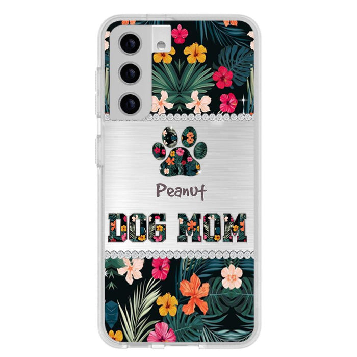 Personalized Custom Phone Case Dog Mom Met Pattern - Gifts Idea For Dog Lover - Dog Mom - Case For Iphone & Samsung