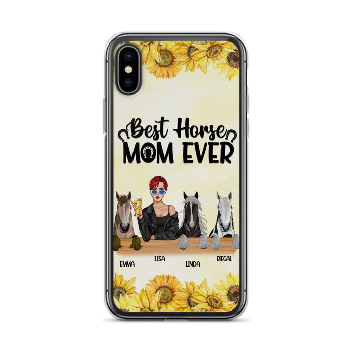 Custom Personalized Horse Mom Phone Case, Gift for Horse Lovers - Life Is Better With Horses