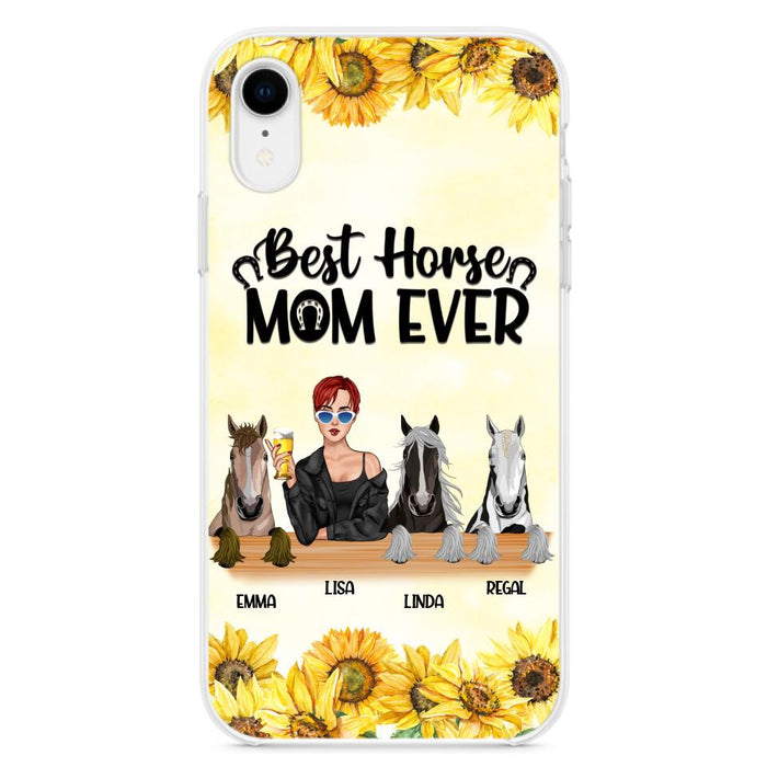 Custom Personalized Horse Mom Phone Case, Gift for Horse Lovers - Life Is Better With Horses