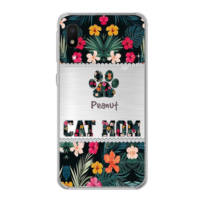 Personalized Custom Phone Case Cat Mom Met Pattern - Gifts Idea For Cat Lover - Cat Mom - Case For Iphone & Samsung