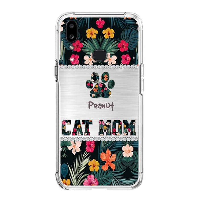 Personalized Custom Phone Case Cat Mom Met Pattern - Gifts Idea For Cat Lover - Cat Mom - Case For Iphone & Samsung