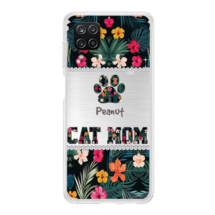 Personalized Custom Phone Case Cat Mom Met Pattern - Gifts Idea For Cat Lover - Cat Mom - Case For Iphone & Samsung