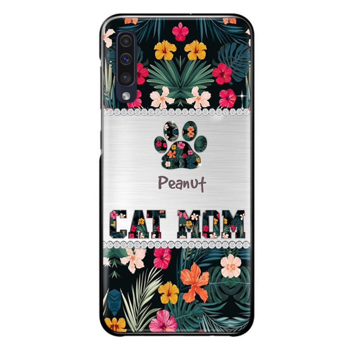 Personalized Custom Phone Case Cat Mom Met Pattern - Gifts Idea For Cat Lover - Cat Mom - Case For Iphone & Samsung