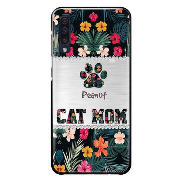 Personalized Custom Phone Case Cat Mom Met Pattern - Gifts Idea For Cat Lover - Cat Mom - Case For Iphone & Samsung