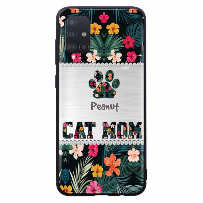 Personalized Custom Phone Case Cat Mom Met Pattern - Gifts Idea For Cat Lover - Cat Mom - Case For Iphone & Samsung