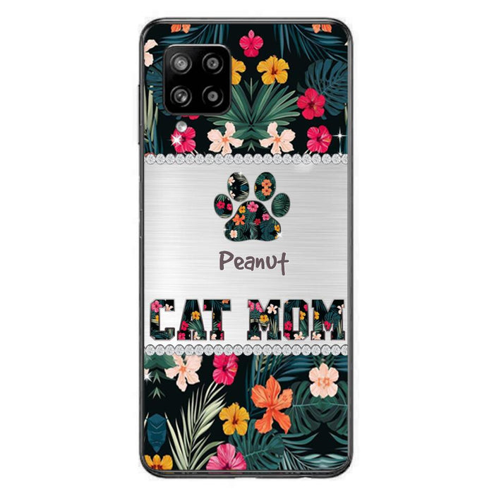 Personalized Custom Phone Case Cat Mom Met Pattern - Gifts Idea For Cat Lover - Cat Mom - Case For Iphone & Samsung