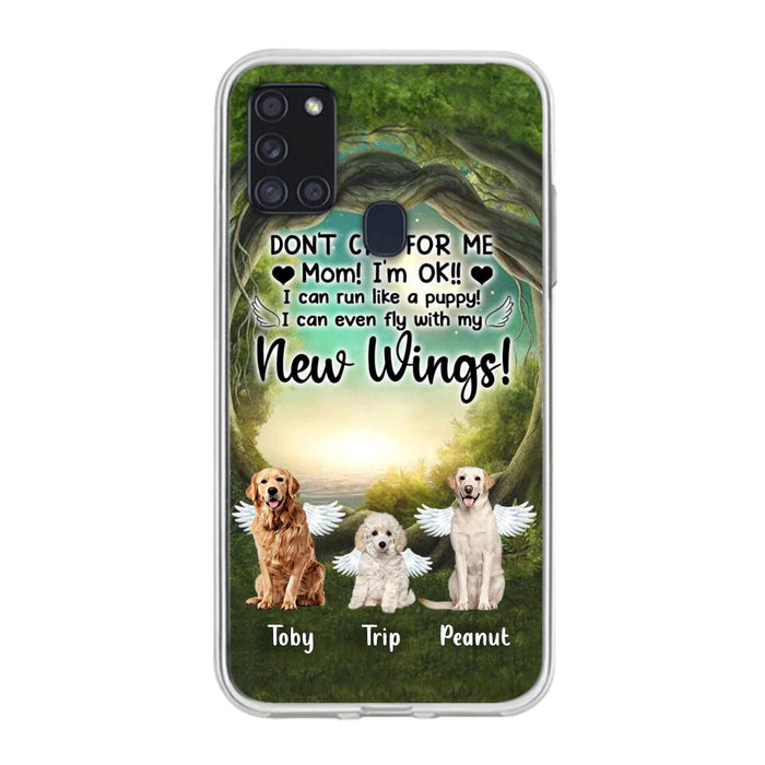 Custom Personalized Dog Phone Case - Best Gift For Dog Lovers - Don'n Cry For Me Mom ! I'm Ok