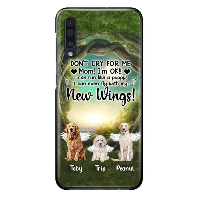 Custom Personalized Dog Phone Case - Best Gift For Dog Lovers - Don'n Cry For Me Mom ! I'm Ok