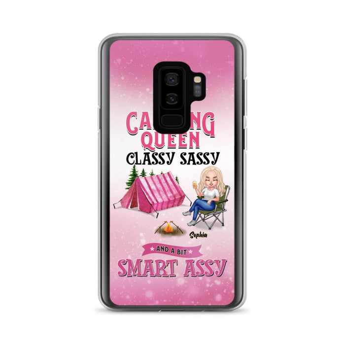 Custom Personalized Camping Queen Phone Case - Gift Idea For Camping Lovers/Mother's Day - Camping Queen Classy Sassy And A Bit Smart Assy - Cases For iPhone And Samsung