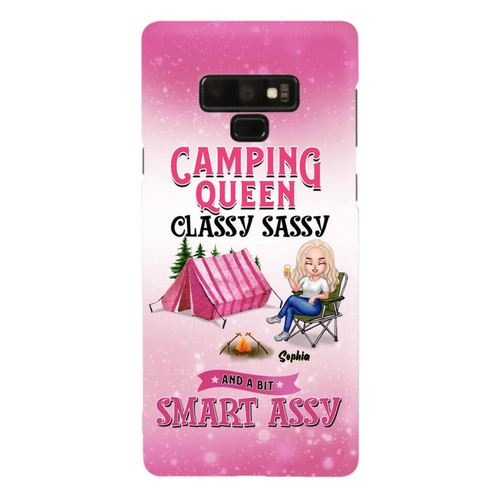 Custom Personalized Camping Queen Phone Case - Gift Idea For Camping Lovers/Mother's Day - Camping Queen Classy Sassy And A Bit Smart Assy - Cases For iPhone And Samsung