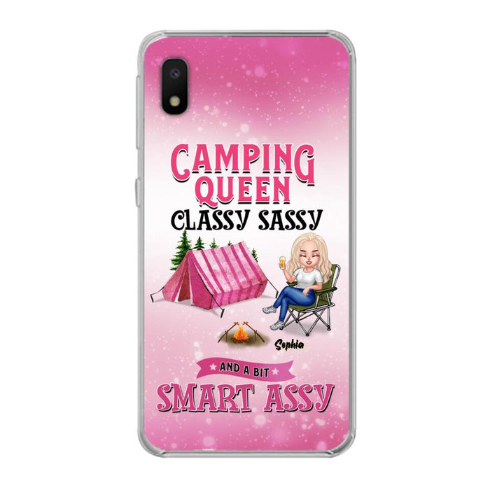 Custom Personalized Camping Queen Phone Case - Gift Idea For Camping Lovers/Mother's Day - Camping Queen Classy Sassy And A Bit Smart Assy - Cases For iPhone And Samsung