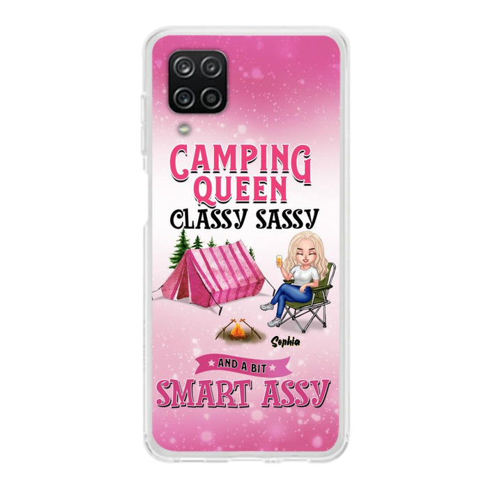 Custom Personalized Camping Queen Phone Case - Gift Idea For Camping Lovers/Mother's Day - Camping Queen Classy Sassy And A Bit Smart Assy - Cases For iPhone And Samsung