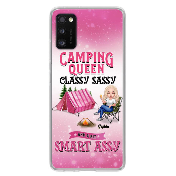 Custom Personalized Camping Queen Phone Case - Gift Idea For Camping Lovers/Mother's Day - Camping Queen Classy Sassy And A Bit Smart Assy - Cases For iPhone And Samsung