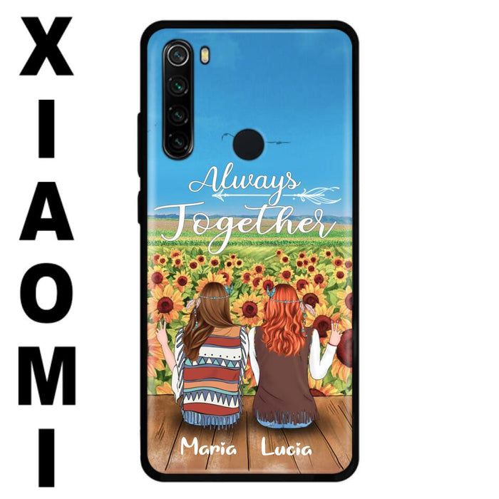 Personalized Hippie Friends Phone Case - Up to 3 Girls - Always Together - F8H385