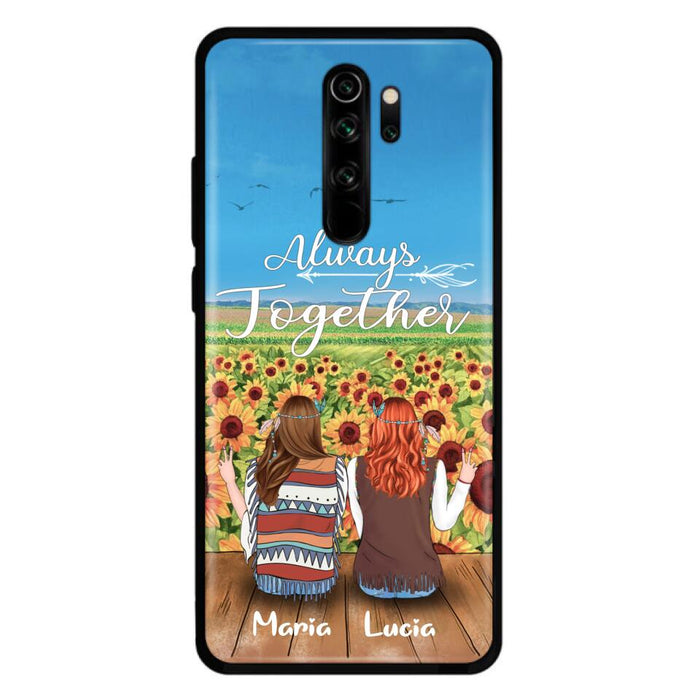 Personalized Hippie Friends Phone Case - Up to 3 Girls - Always Together - F8H385