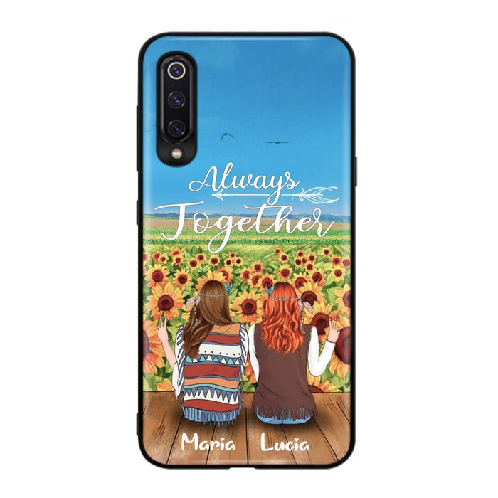 Personalized Hippie Friends Phone Case - Up to 3 Girls - Always Together - F8H385