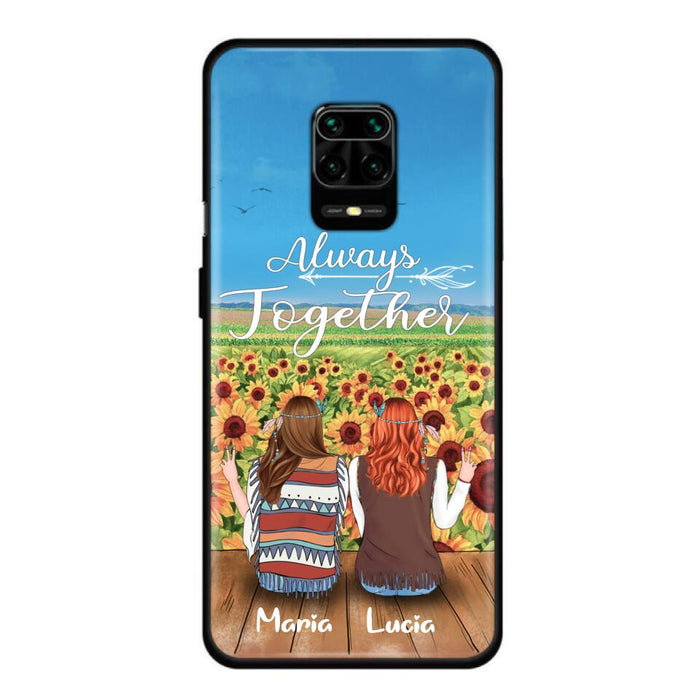 Personalized Hippie Friends Phone Case - Up to 3 Girls - Always Together - F8H385