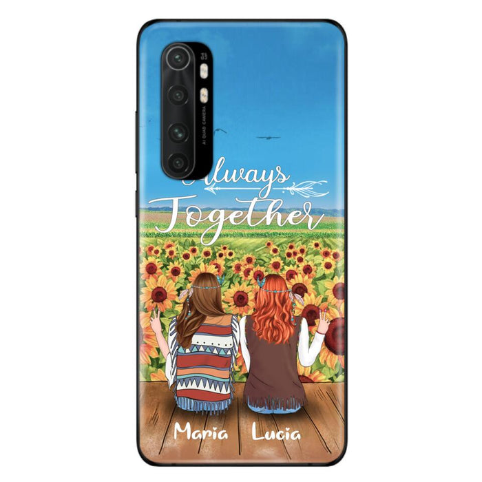 Personalized Hippie Friends Phone Case - Up to 3 Girls - Always Together - F8H385