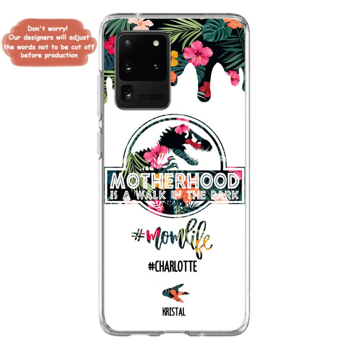 Custom Personalized Mama Dinosaur Phone Case - Best Gift For Mothers - For iPhone And Samsung Phone Case - 2QCGS1