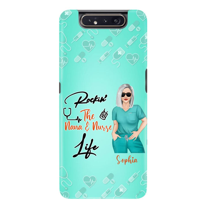 Custom Personalized Nurse Phone Case For iPhone and Samsung - Gift Idea For Mother's Day 2022 - Rockin' The Nana & Nurse