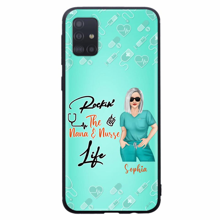 Custom Personalized Nurse Phone Case For iPhone and Samsung - Gift Idea For Mother's Day 2022 - Rockin' The Nana & Nurse