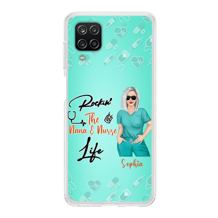 Custom Personalized Nurse Phone Case For iPhone and Samsung - Gift Idea For Mother's Day 2022 - Rockin' The Nana & Nurse