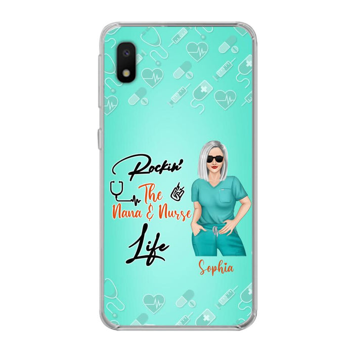 Custom Personalized Nurse Phone Case For iPhone and Samsung - Gift Idea For Mother's Day 2022 - Rockin' The Nana & Nurse